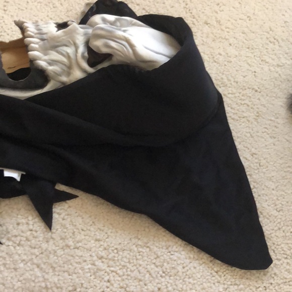 Grim Reaper hooded skeleton mask and skeleton hands costume - Picture 16 of 16